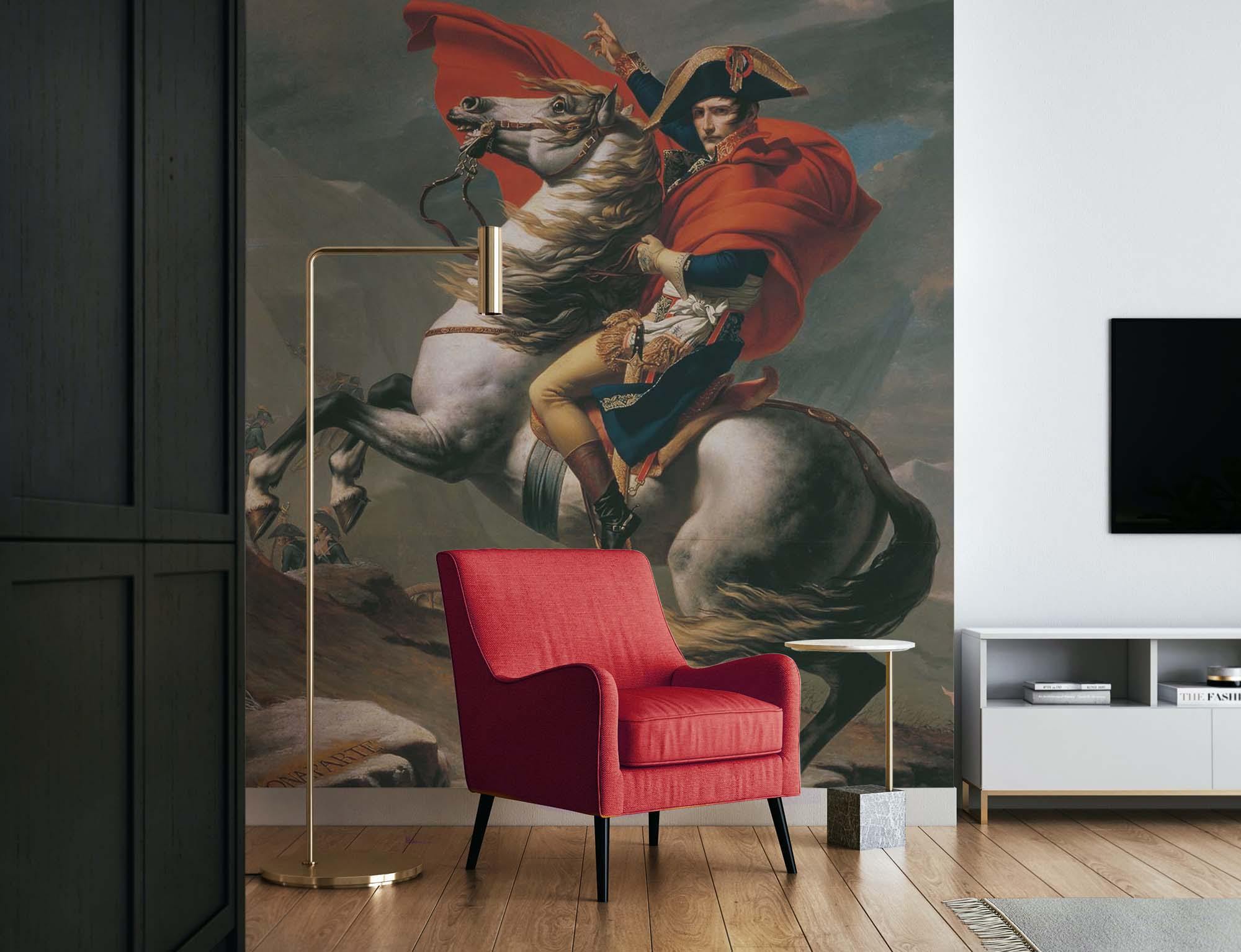 Napoleon Crossing the Alps Wall Mural | Mural Wallpaper | Eazywallz