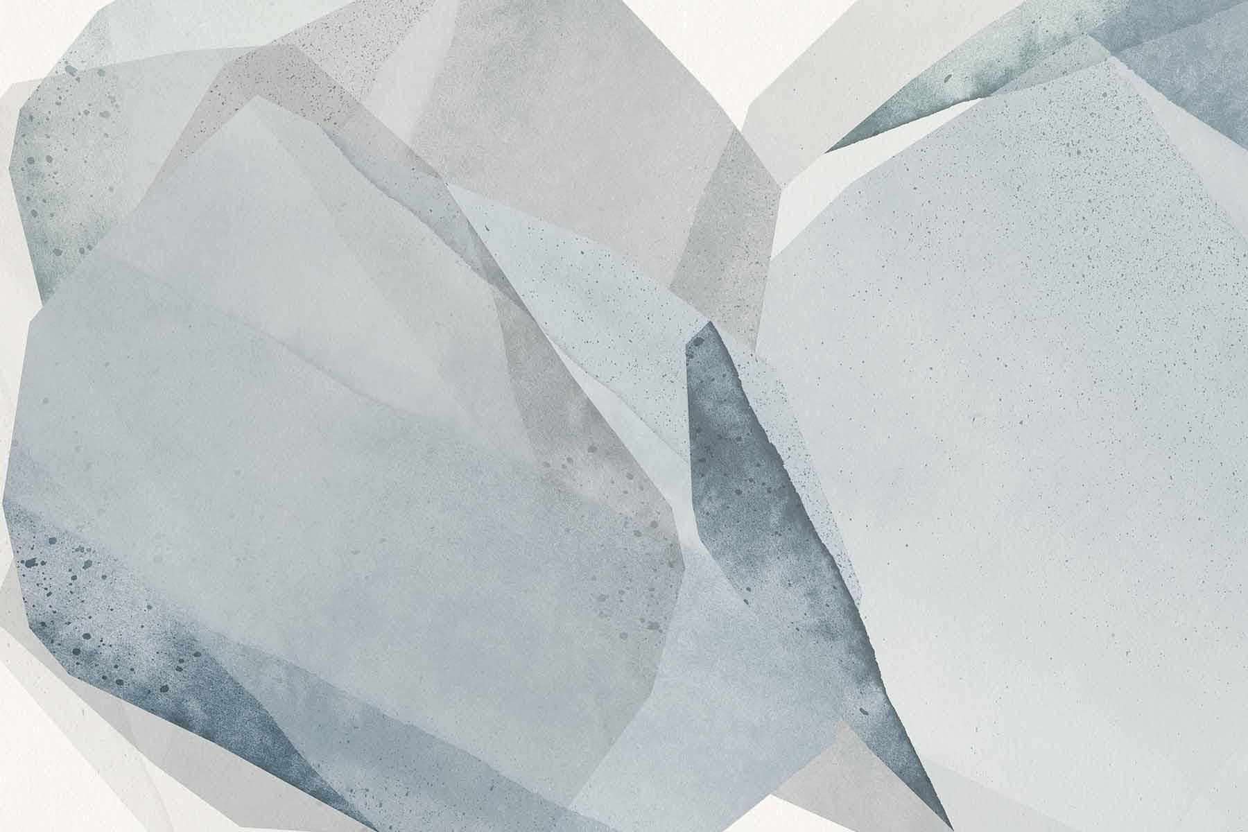 Natural Blue Creme Abstract 2 Wall Mural-Wall Mural-Eazywallz