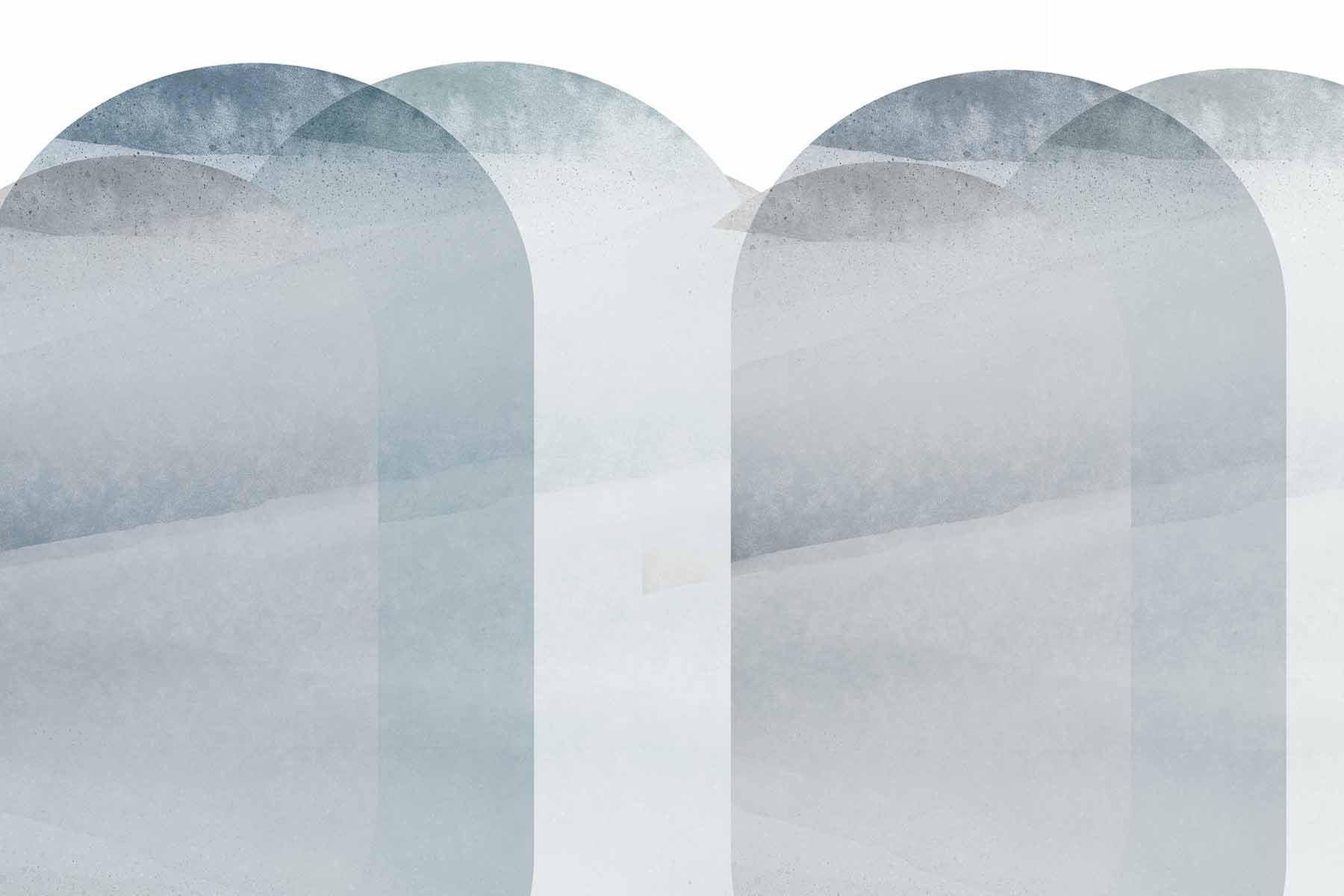 Natural Blue Creme Abstract Wall Mural-Wall Mural-Eazywallz