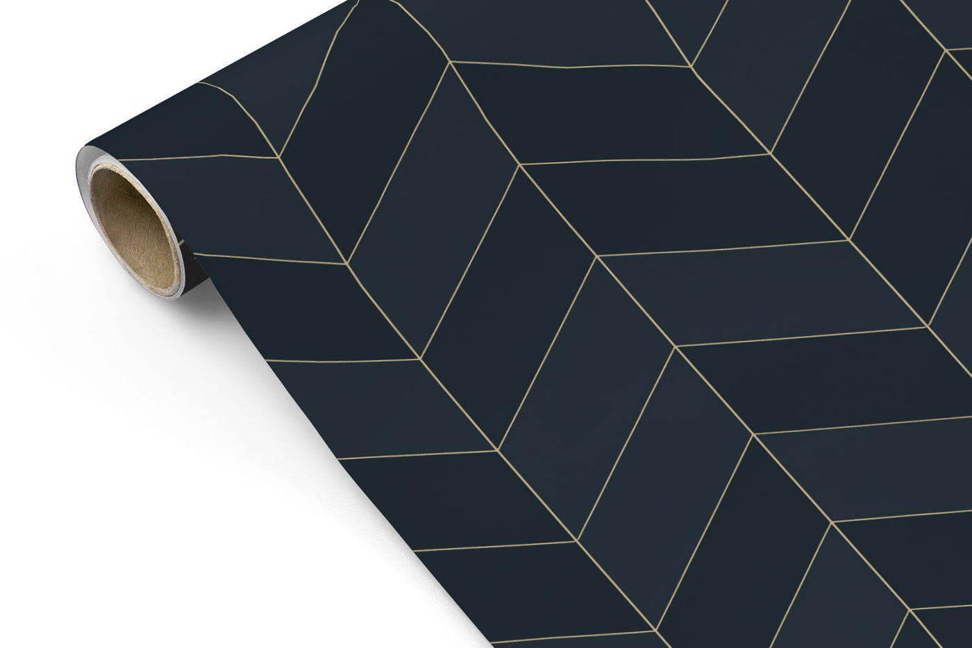 Navy Herringbone Wallpaper #393-Repeat Pattern Wallpaper-Eazywallz