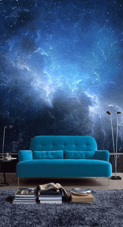 Night Sky with Nebula Wall Mural-Wall Mural-Eazywallz
