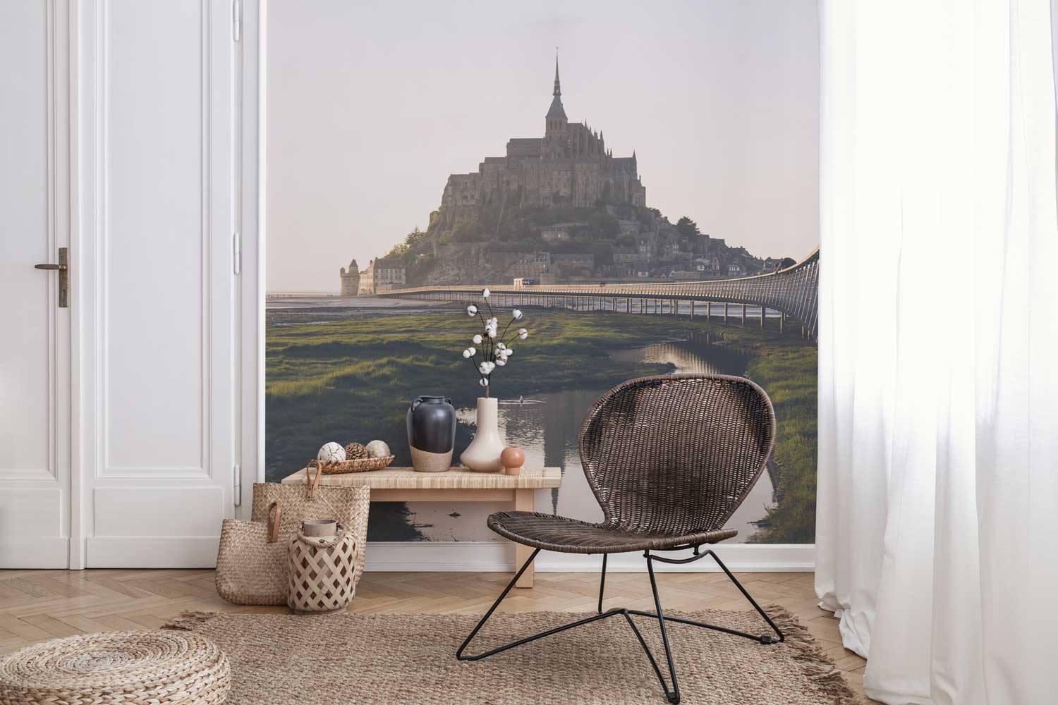 Normandy Castle Wall Mural-Wall Mural-Eazywallz