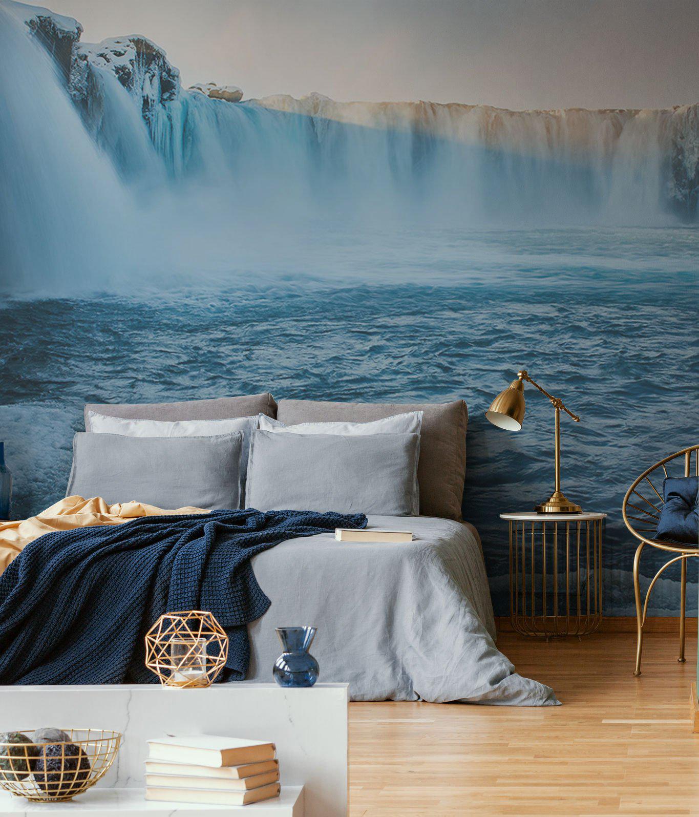 Northern Waterfall Wall Mural-Wall Mural-Eazywallz