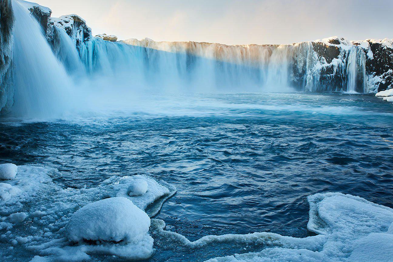 Northern Waterfall Wall Mural-Wall Mural-Eazywallz