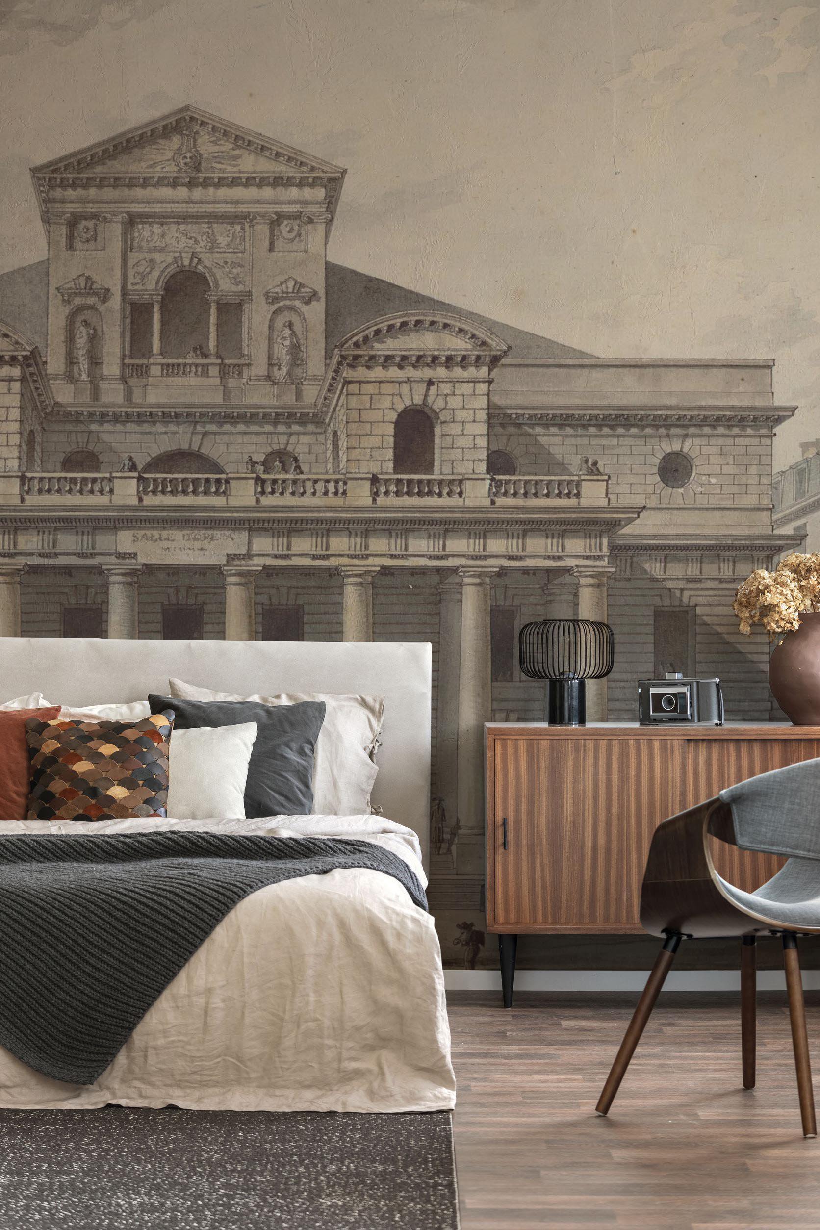 Odeon Theater Facade wall mural-Wall Mural-Eazywallz