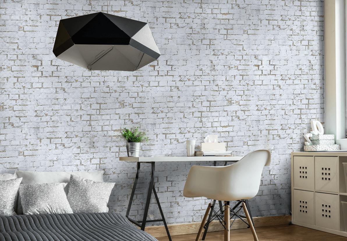 Old White Brick Wall Mural-Wall Mural-Eazywallz