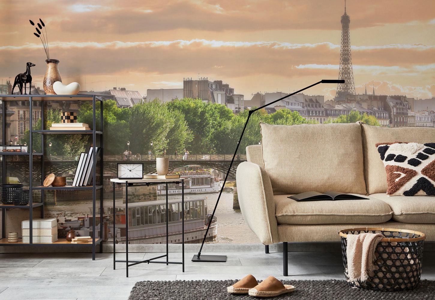 On the Seine river in Paris Wall Mural-Wall Mural-Eazywallz