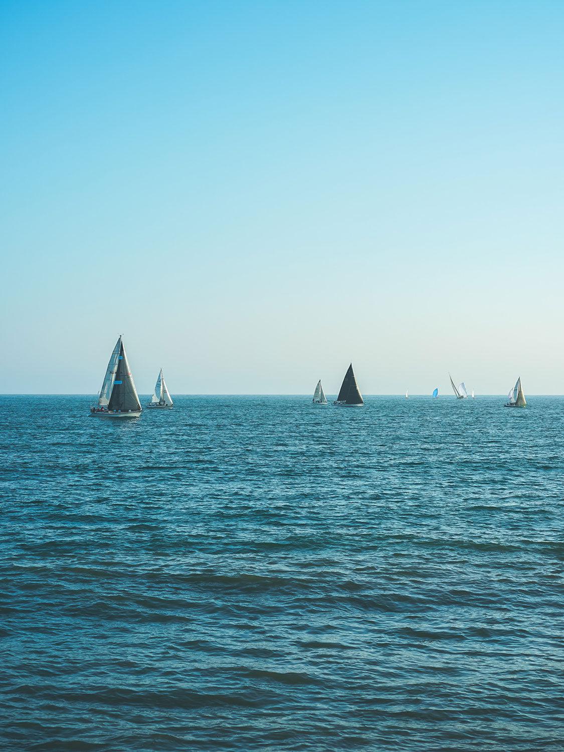 Open Sea Sailing Wall Mural-Wall Mural-Eazywallz