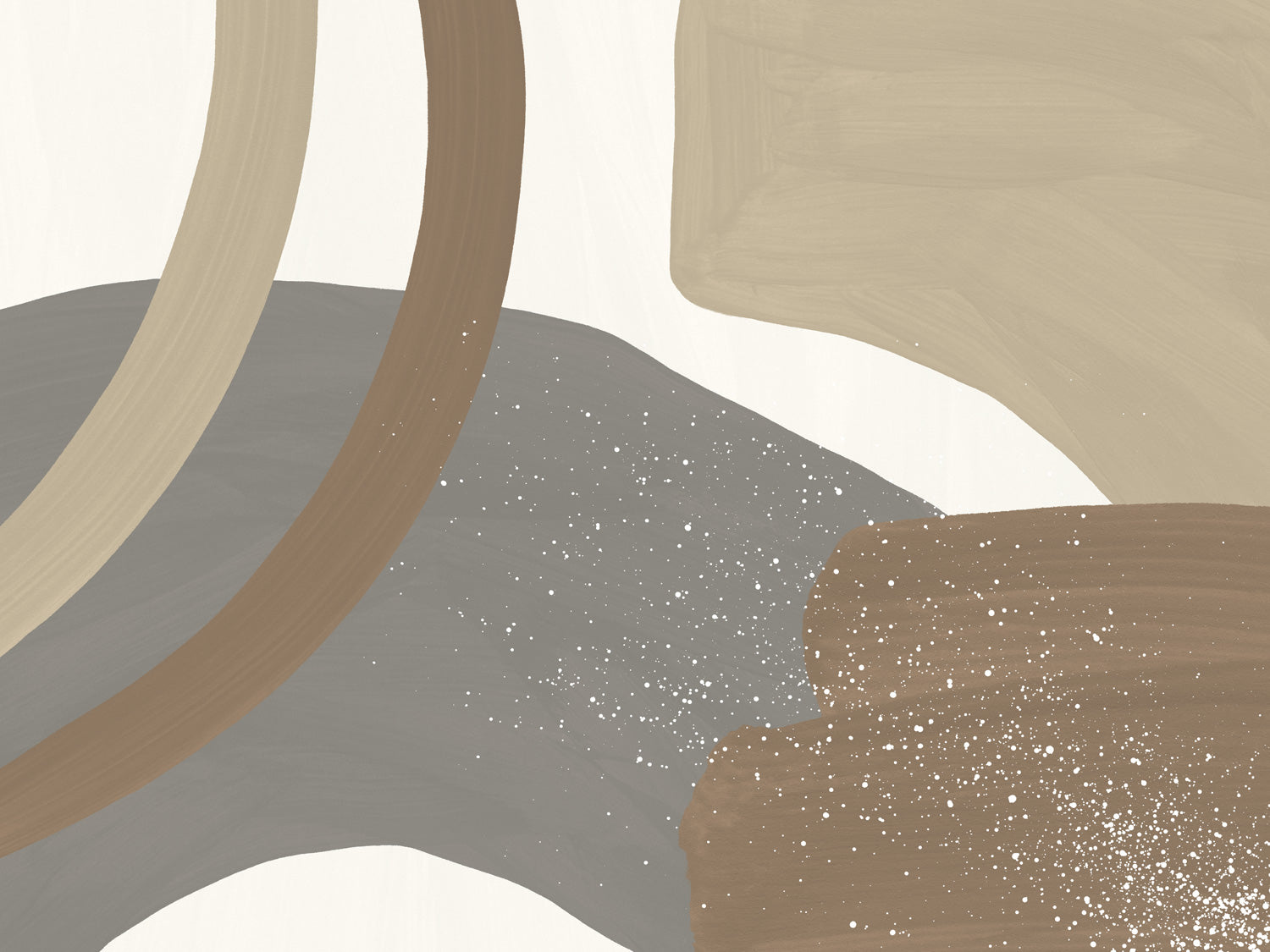 Organic Abstract Shapes 11 Wall Mural