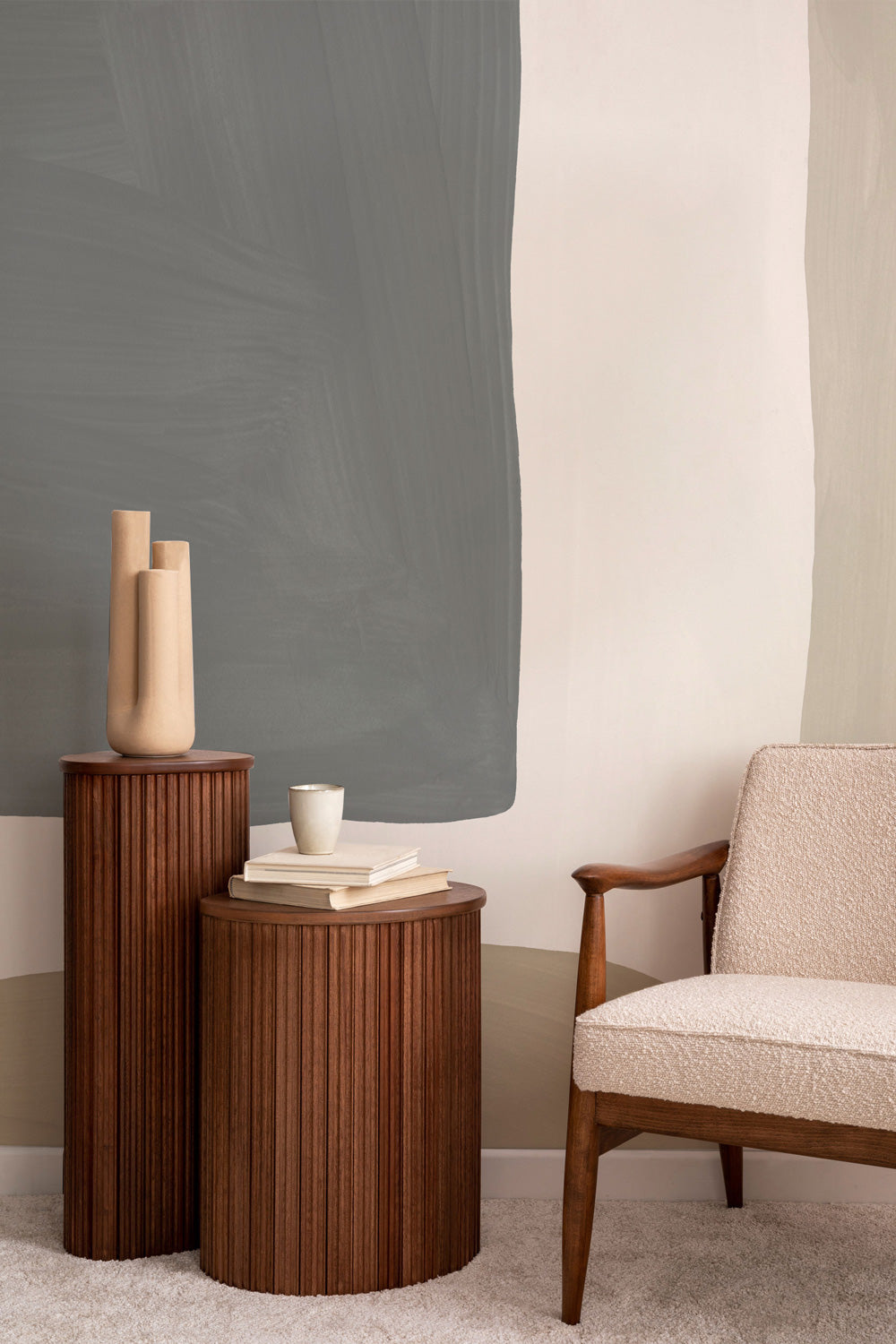 Organic Abstract Shapes 4 Wall Mural