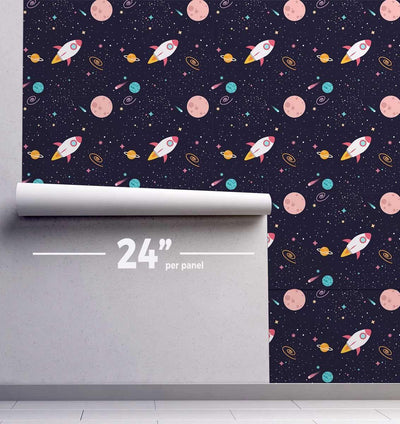 Outer Space Wallpaper #060-Repeat Pattern Wallpaper-Eazywallz