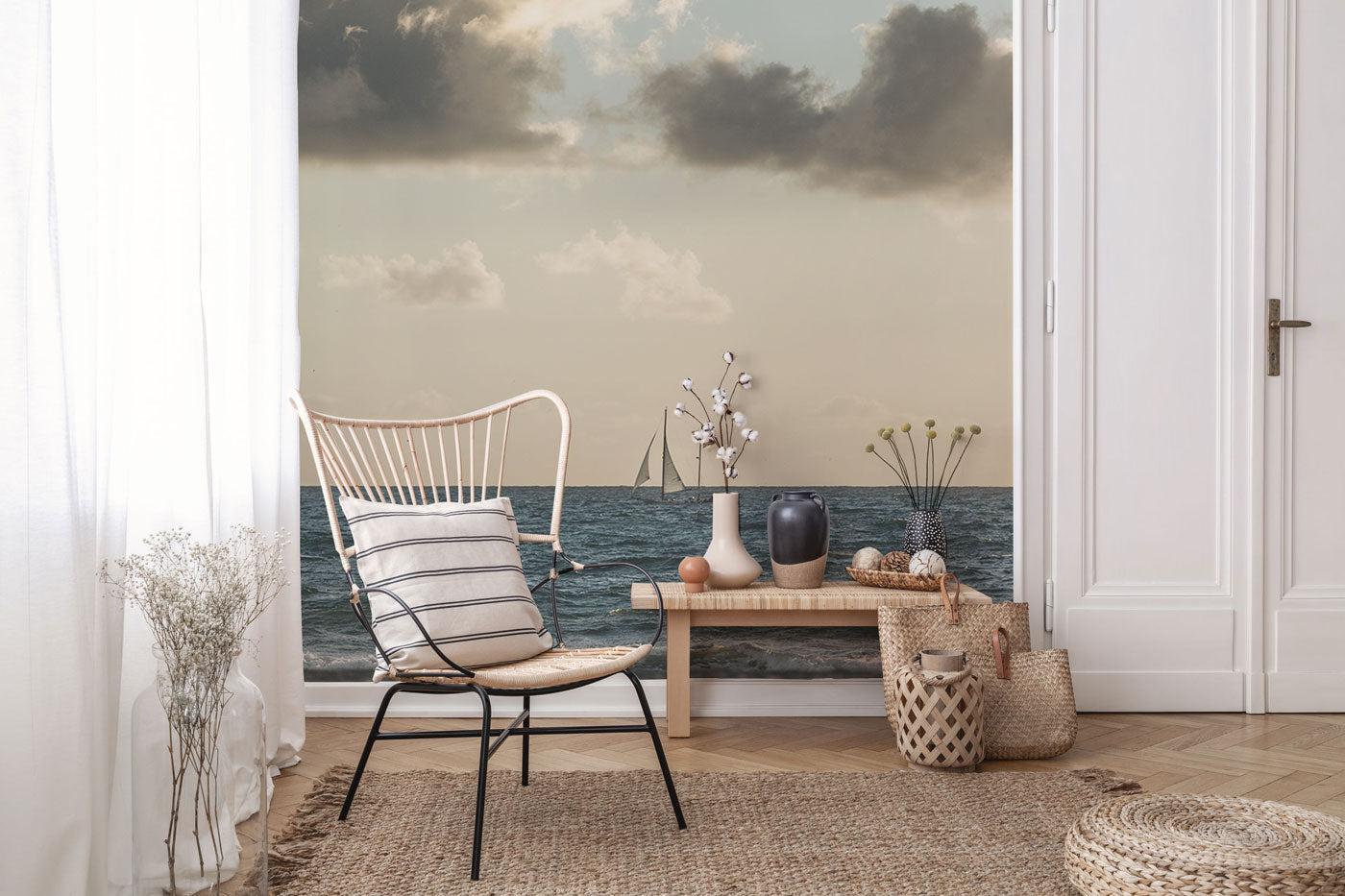 Overcast Sailing 2 Wall Mural-Wall Mural-Eazywallz