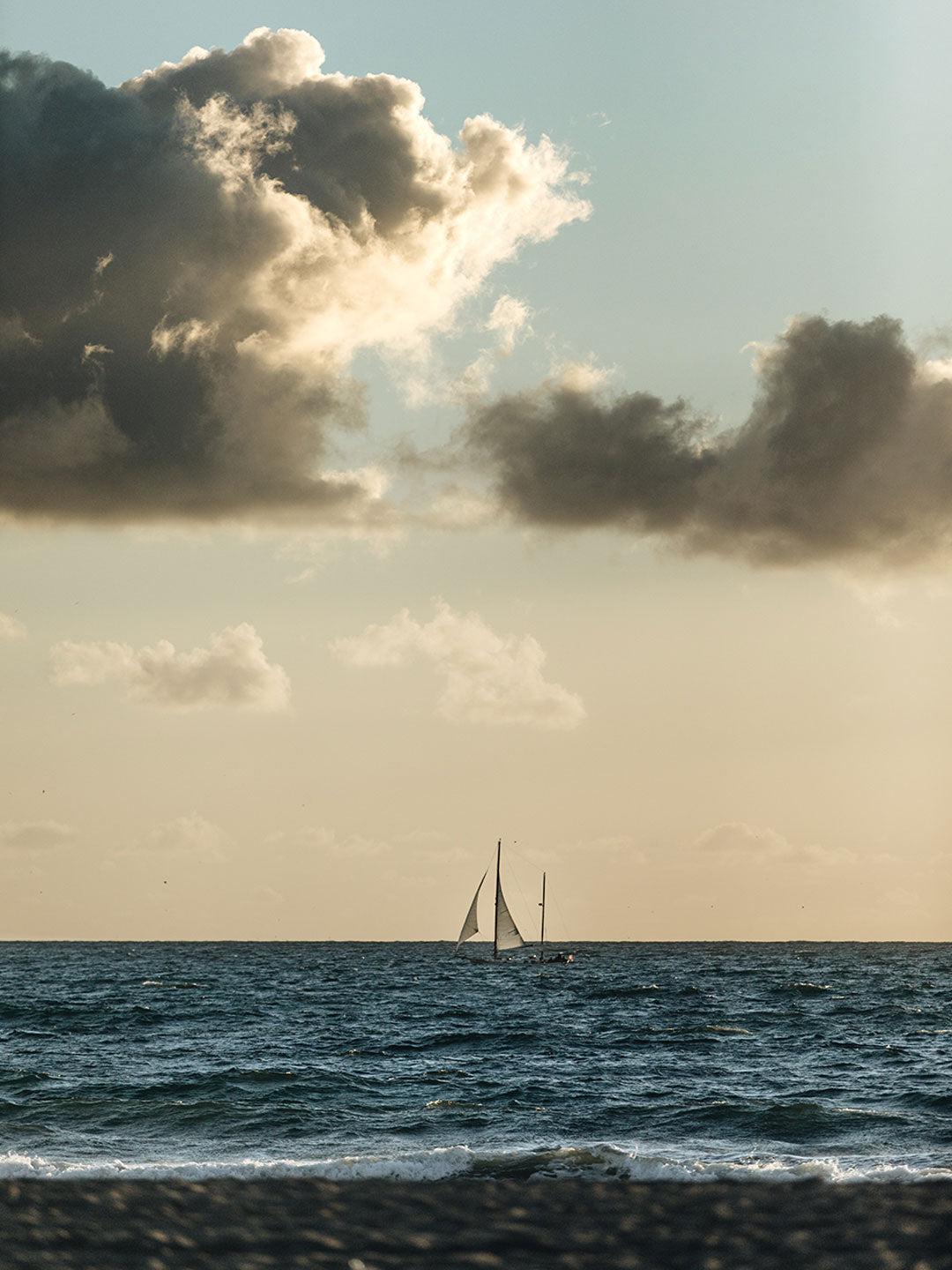 Overcast Sailing 2 Wall Mural-Wall Mural-Eazywallz