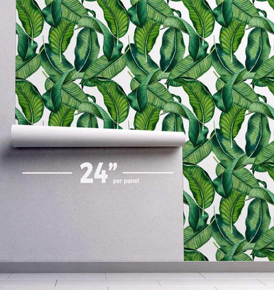 Palm Leaves Wallpaper #046-Repeat Pattern Wallpaper-Eazywallz