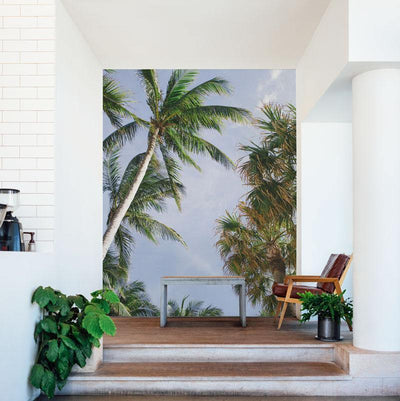 Palm Tree Island Wall Mural-Wall Mural-Eazywallz