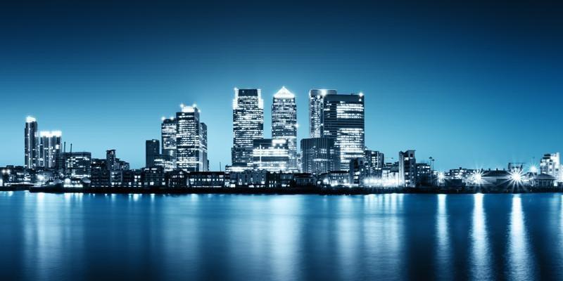 Panorama of Canary Wharf Wall Mural-Wall Mural-Eazywallz