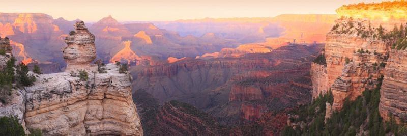 Panorama of the Grand Canyon at Sunset Wall Mural-Wall Mural-Eazywallz