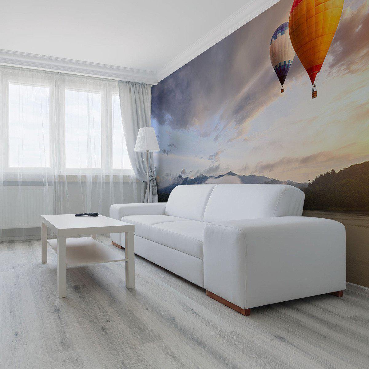 Panoramic Hot Air Balloons Wall Mural-Wall Mural-Eazywallz