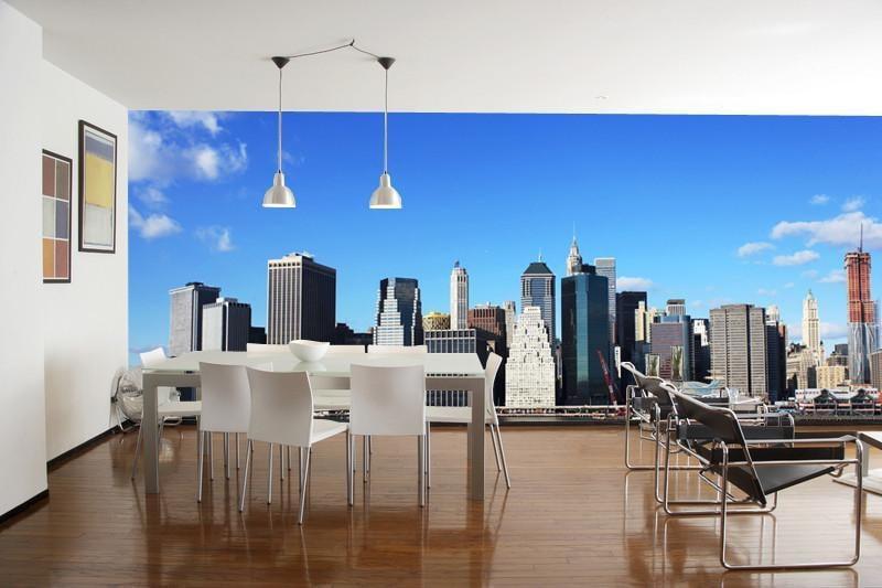 Panoramic New York Skyline Wall Mural-Wall Mural-Eazywallz