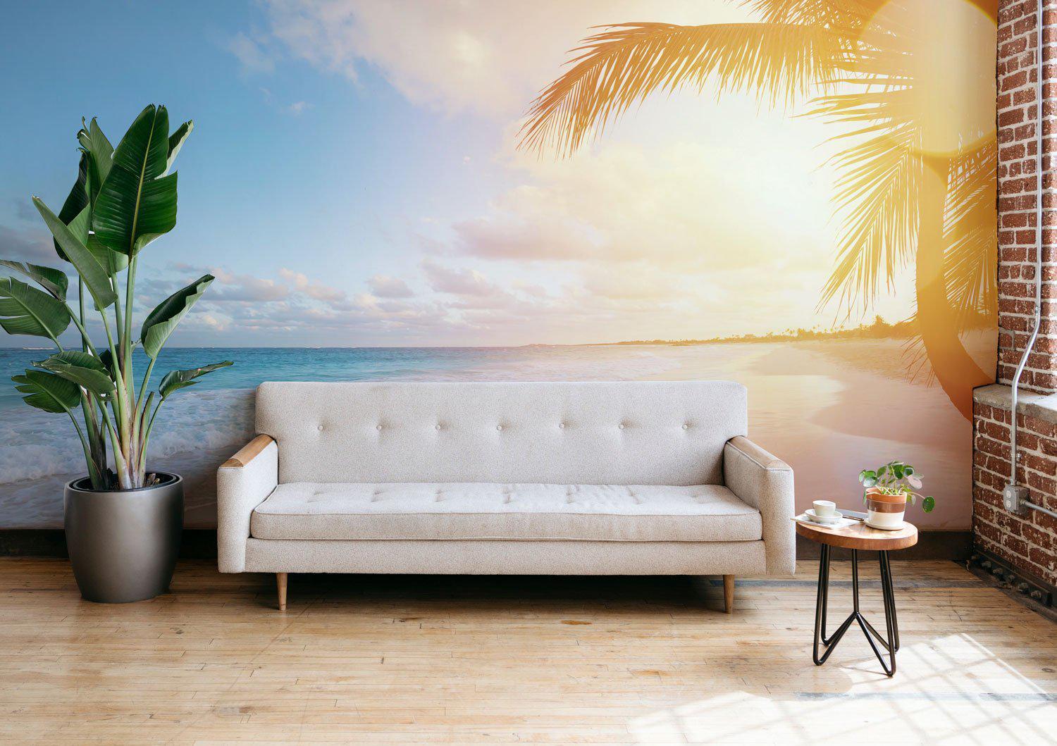 Panoramic Sunrise in Bali Wall Mural-Wall Mural-Eazywallz
