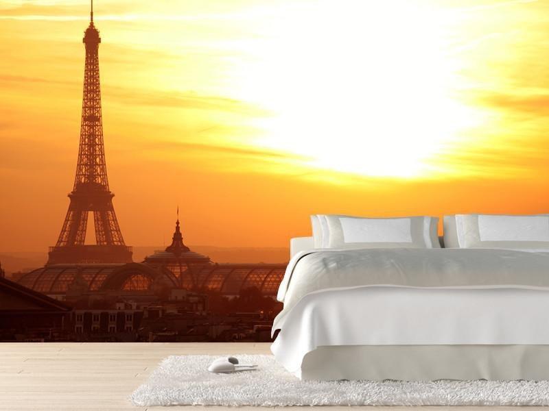 Paris at sunset Wall Mural-Wall Mural-Eazywallz