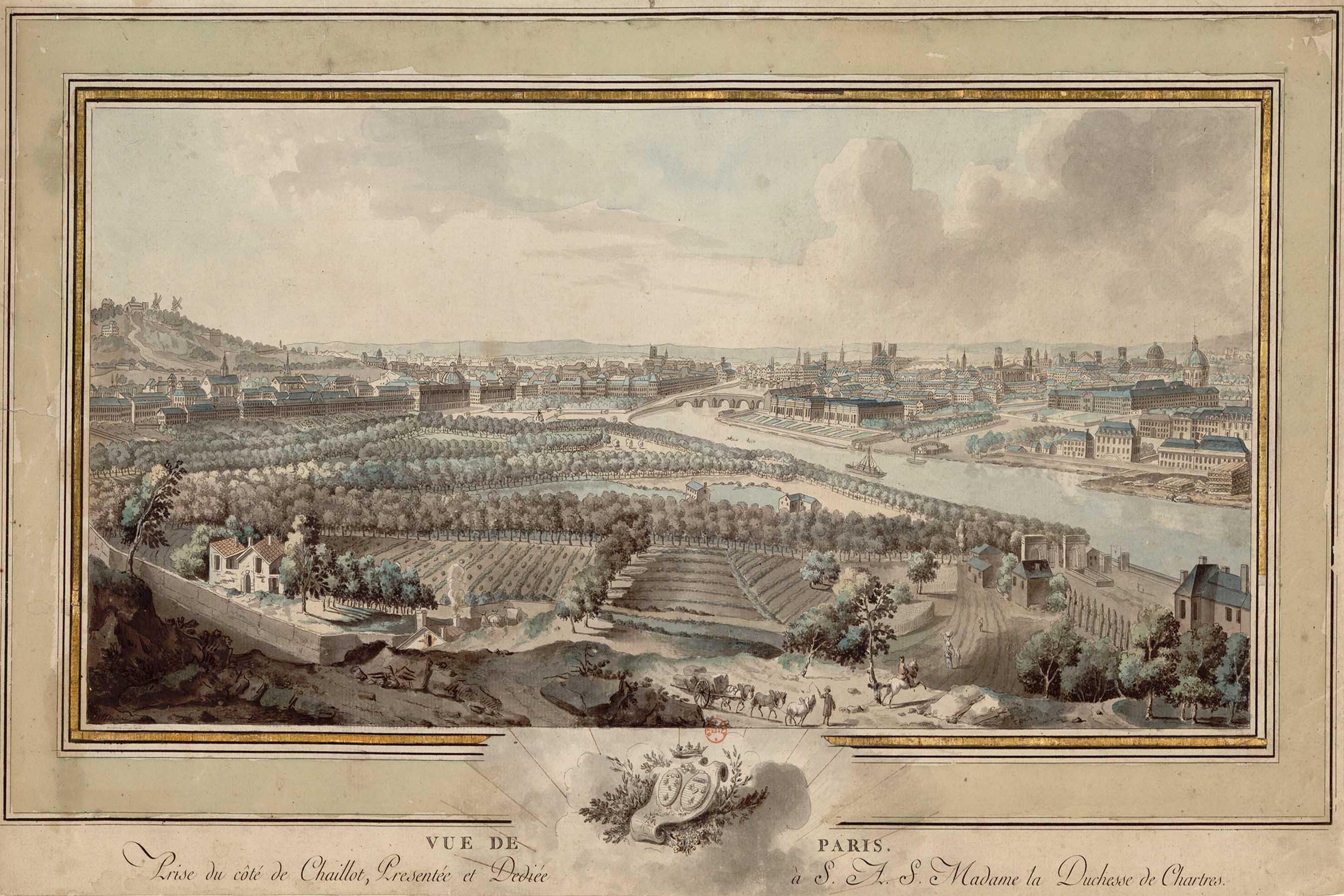 Paris vu de Chaillot Wall Mural-Wall Mural-Eazywallz