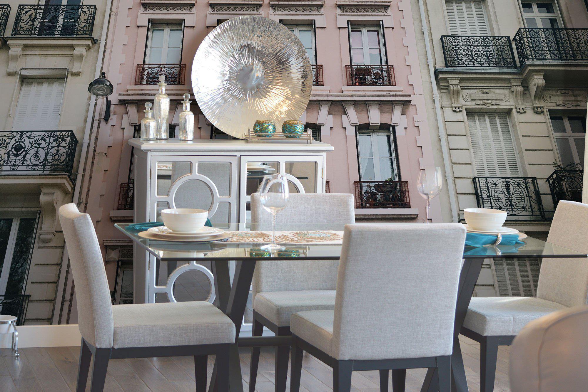 Parisian Apartment Buildings Wall Mural-Wall Mural-Eazywallz