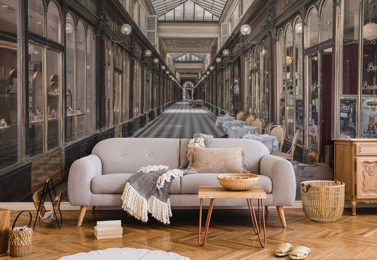 Parisian Corridor Wall Mural-Wall Mural-Eazywallz