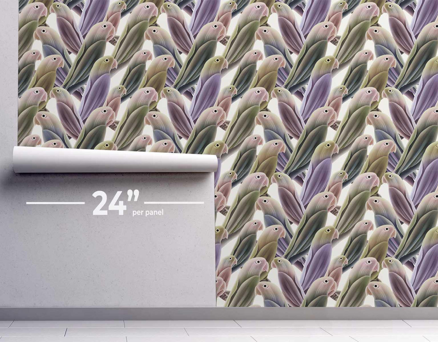Parrots Wallpaper #030-Repeat Pattern Wallpaper-Eazywallz