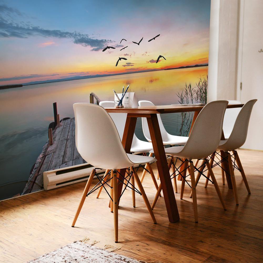 Pier into the Clouds Wall Mural-Wall Mural-Eazywallz