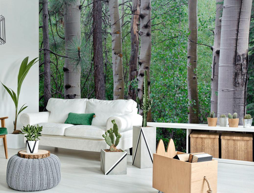 Pine Forest Wall Mural-Wall Mural-Eazywallz