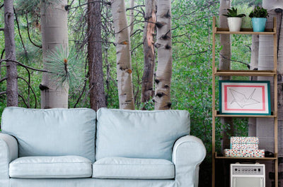 Pine Forest Wall Mural-Wall Mural-Eazywallz