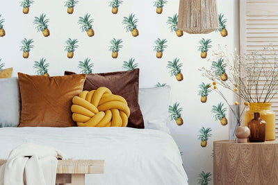 Pineapple Heaven Wallpaper #047-Repeat Pattern Wallpaper-Eazywallz