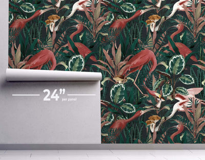 Pink Flamingo Wallpaper #284-Repeat Pattern Wallpaper-Eazywallz