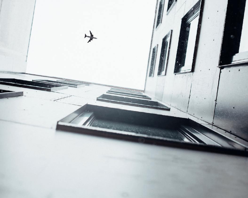 Plane Overhead Wall Mural-Wall Mural-Eazywallz