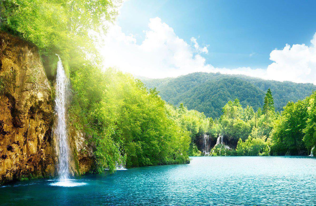 Plitvice Lakes Wall Mural-Wall Mural-Eazywallz