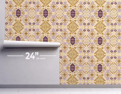 Plum Boho Wallpaper #119-Repeat Pattern Wallpaper-Eazywallz