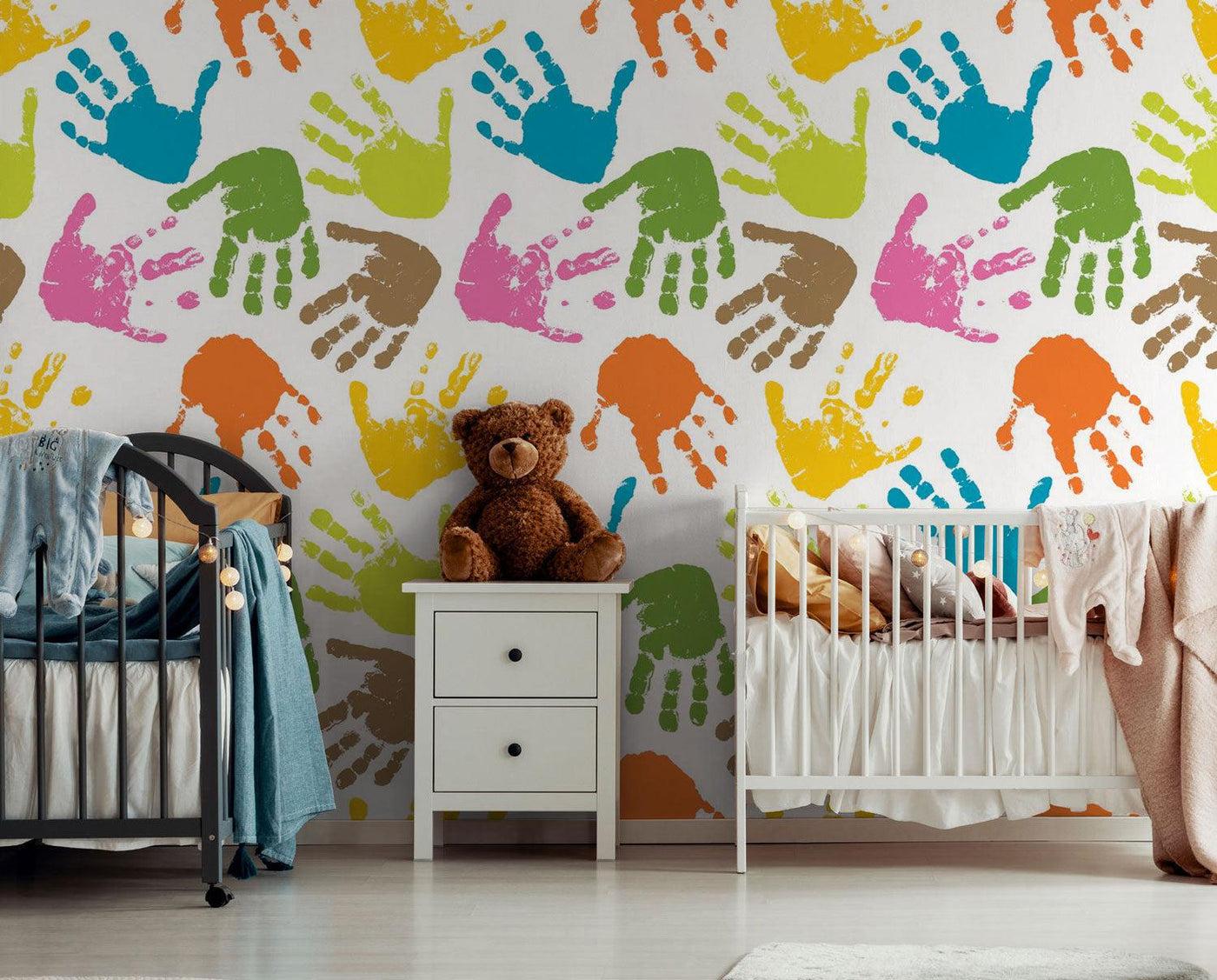Prints of childs'hands Wall Mural-Wall Mural-Eazywallz