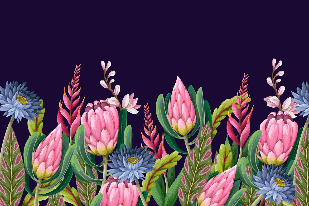 Proteas Flower 2 Wall Mural-Wall Mural-Eazywallz