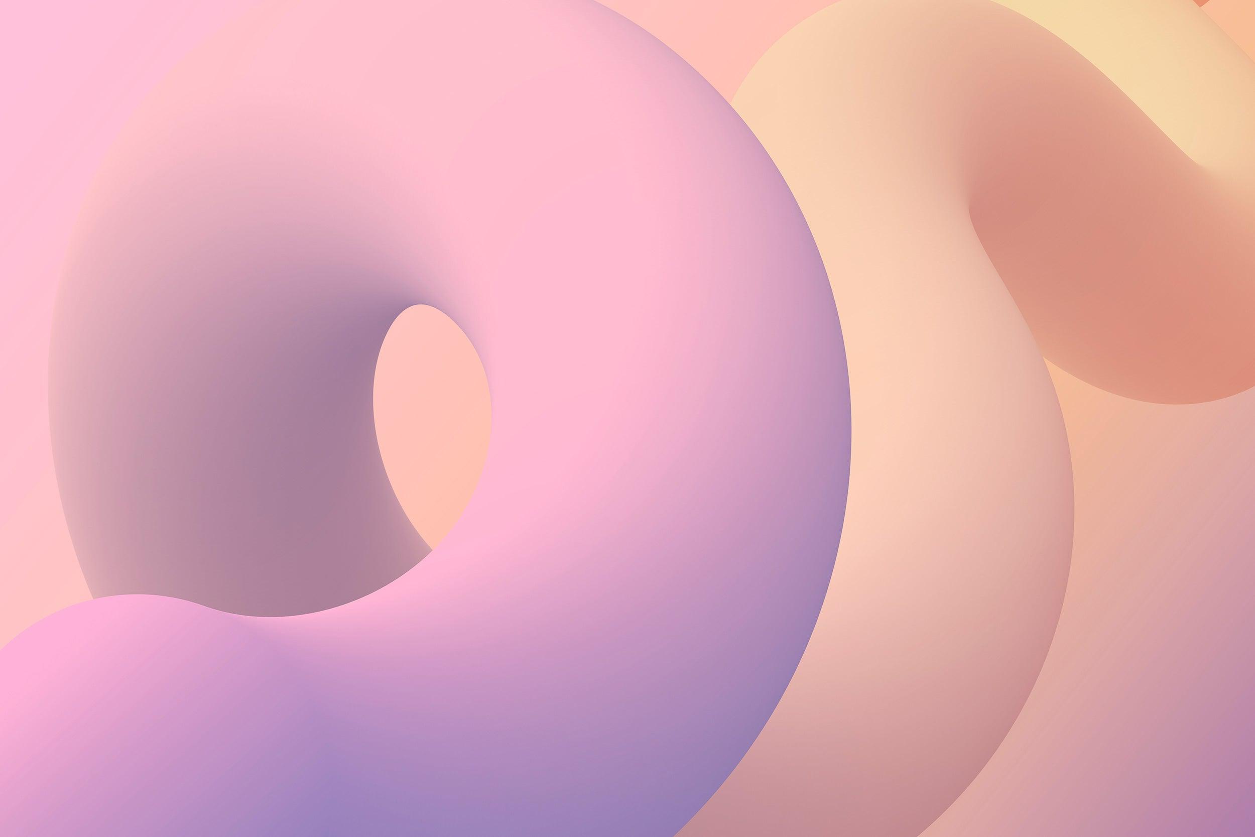 Purple Sand Squiggles Wall Mural-Wall Mural-Eazywallz