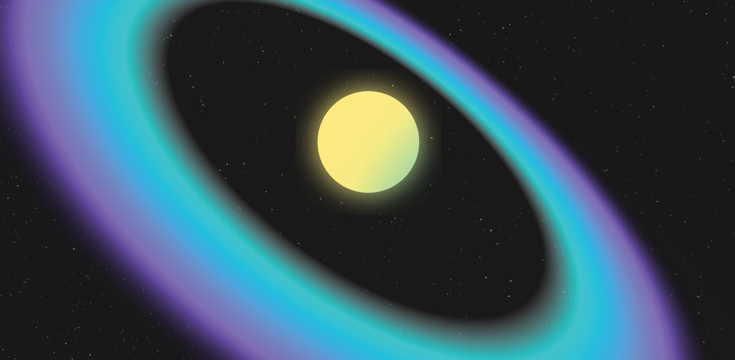 Panoramic Neon Galaxy 2 Wall Mural