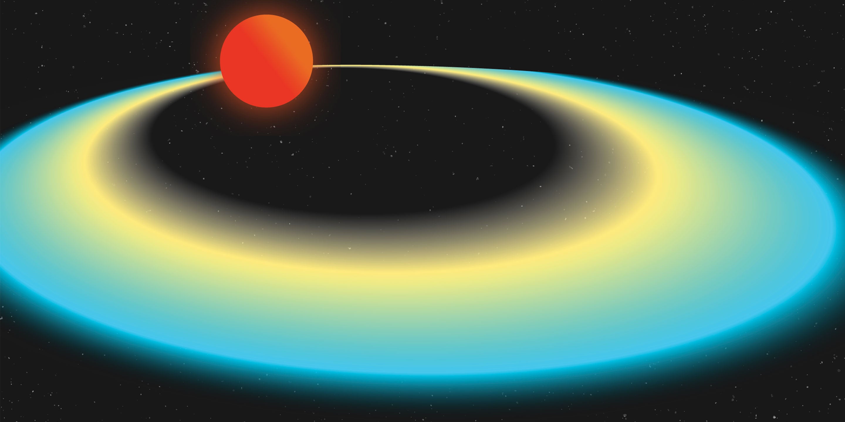 Panoramic Neon Galaxy Wall Mural