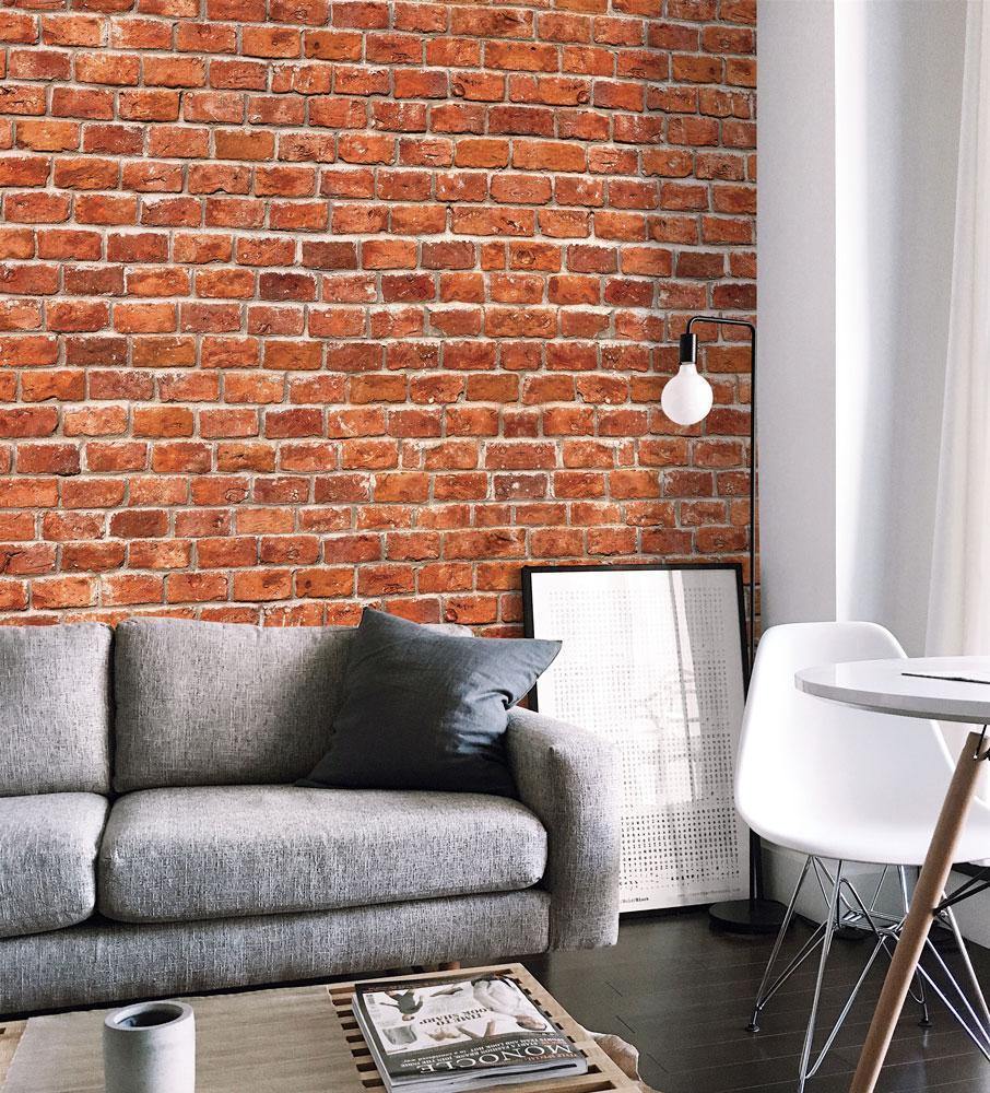 Red Brick 2 Wall Mural-Wall Mural-Eazywallz