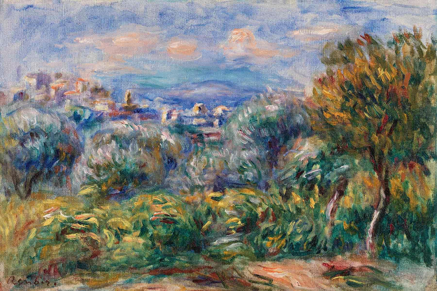 Renoir Landscape Wall Mural-Wall Mural-Eazywallz