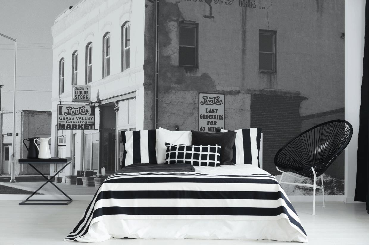 Retro Corner Store Wall Mural-Wall Mural-Eazywallz