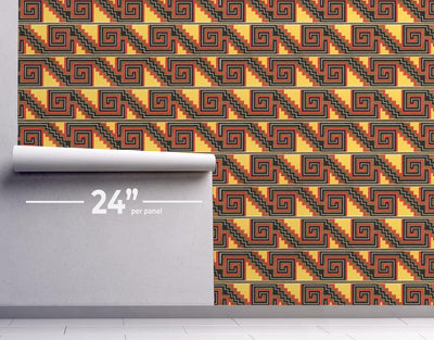 Retro Geometric Barcelona Wallpaper #378-Repeat Pattern Wallpaper-Eazywallz