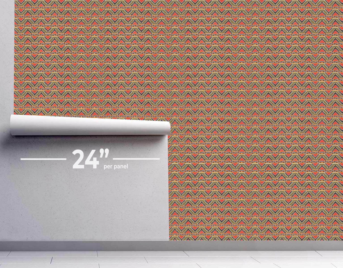 Retro Geometric Tulum Wallpaper #377-Repeat Pattern Wallpaper-Eazywallz