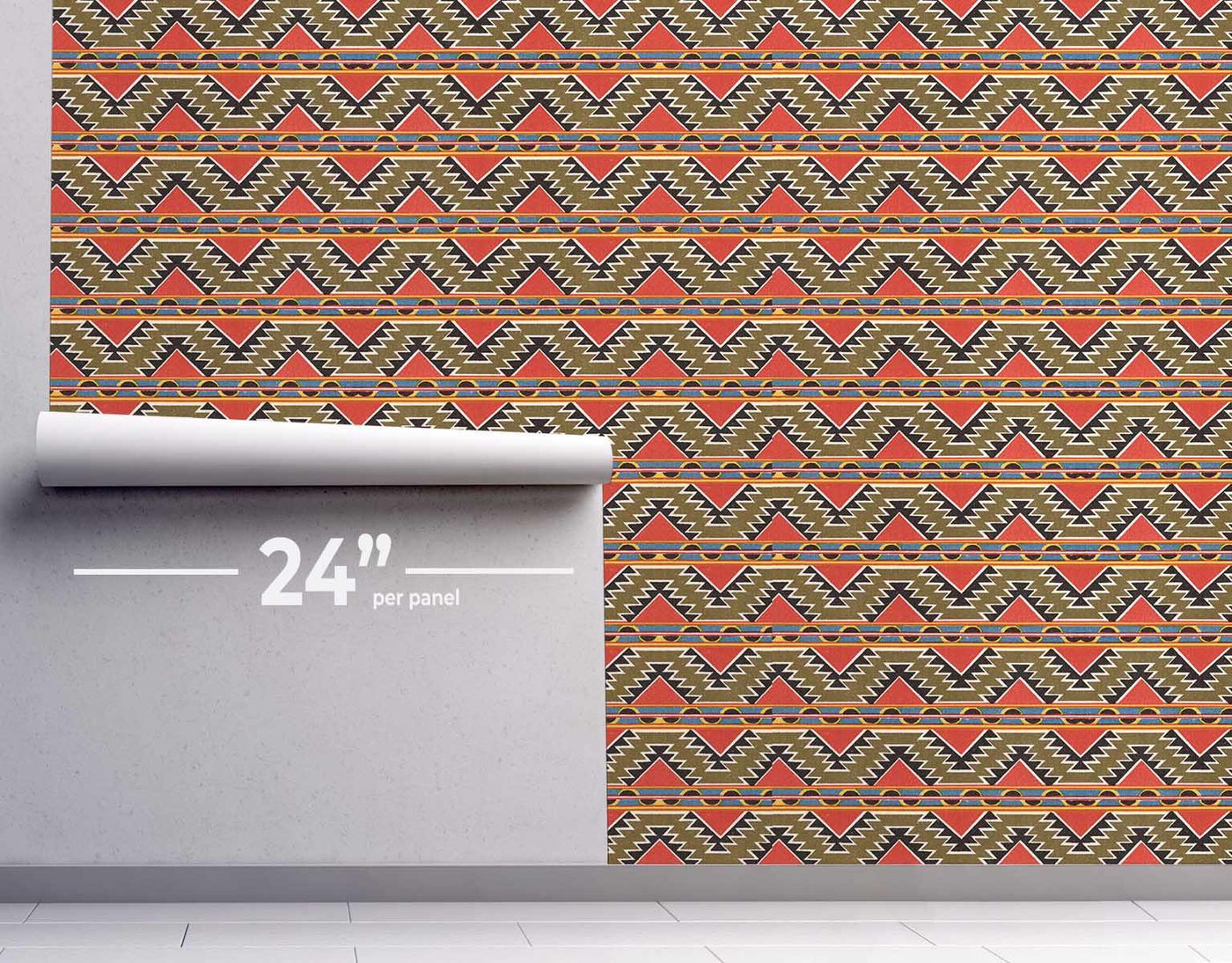 Retro Geometric Tulum Wallpaper #377-Repeat Pattern Wallpaper-Eazywallz