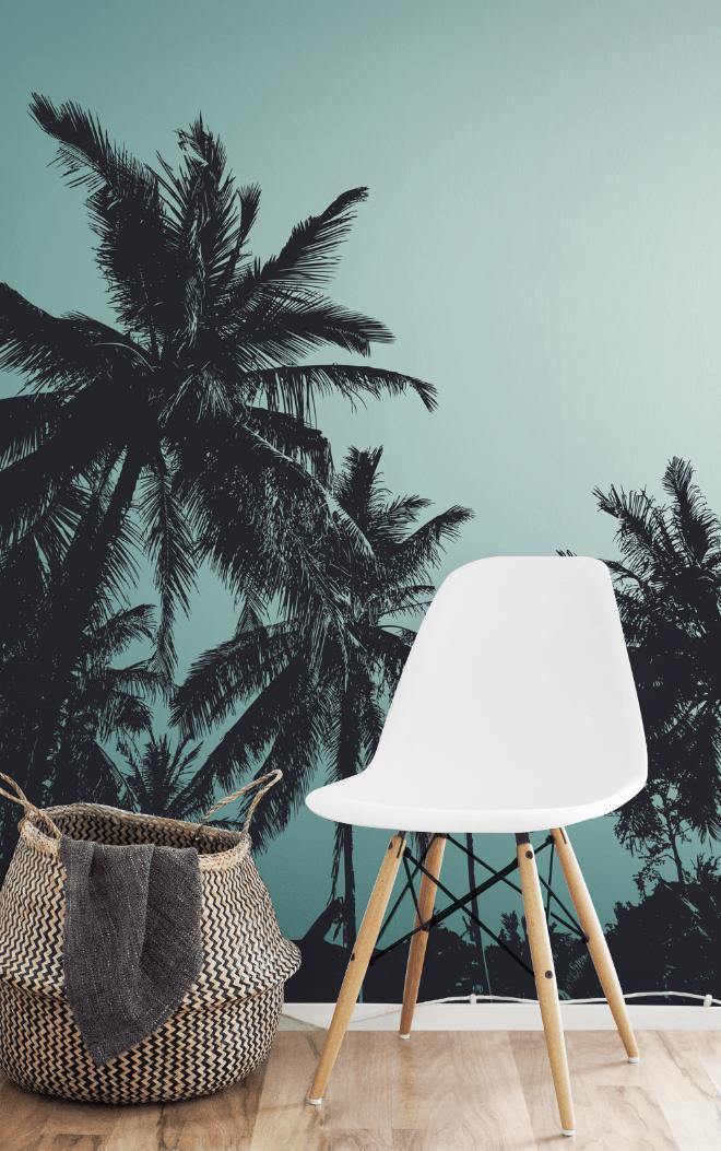 Retro Palm Trees Wall Mural-Wall Mural-Eazywallz