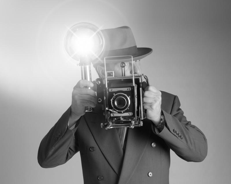 Retro photographer Wall Mural-Wall Mural-Eazywallz